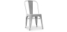 Buy Dining chair Bistrot Metalix Industrial Square Metal - New Edition Light grey 32871 in the United Kingdom