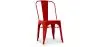 Buy Dining chair Bistrot Metalix Industrial Square Metal - New Edition Red 32871 with a guarantee