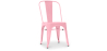 Buy Dining chair Bistrot Metalix Industrial Square Metal - New Edition Pink 32871 in the United Kingdom