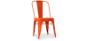 Buy Dining chair Bistrot Metalix Industrial Square Metal - New Edition Orange 32871 - in the UK