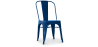 Buy Dining chair Bistrot Metalix Industrial Square Metal - New Edition Dark blue 32871 in the United Kingdom
