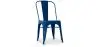 Buy Dining chair Bistrot Metalix Industrial Square Metal - New Edition Dark blue 32871 at MyFaktory
