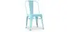 Buy Dining chair Bistrot Metalix Industrial Square Metal - New Edition Light blue 32871 home delivery