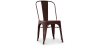 Buy Dining chair Bistrot Metalix Industrial Square Metal - New Edition Bronze 32871 with a guarantee