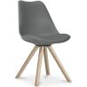 Buy Premium Scandinavian design Brielle chair with Cushion Dark grey 58292 in the United Kingdom