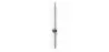 Buy Aluminum stick wall light in modern design, 100cm - Grobe Black 60422 - in the UK