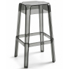 Buy  Bar Stool Victoire - 75cm - Design Transparent Light grey 29571 - prices