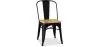 Buy Bistrot Metalix Chair Square Wooden - Metal Black 32897 - in the UK