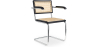 Buy Dining Chair with Armrests - Vintage Design - Wood and Rattan - Lia  Black 60452 - prices