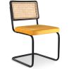 Buy Dining Chair, Natural Rattan And Velvet - Nema Mustard 60456 - in the UK