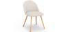 Buy Dining Chair - Upholstered in Bouclé Fabric - Scandinavian Design - Bennett White 60460 - in the UK