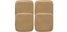 Buy Pack of 4 Magnetic Cushions for Stool - Faux Leather - Metalix Light brown 60463 at MyFaktory