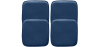 Buy Pack of 4 Magnetic Cushions for Stool - Faux Leather - Metalix Blue 60463 - prices