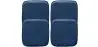 Buy Pack of 4 Magnetic Cushions for Stool - Faux Leather - Metalix Blue 60463 - prices