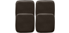 Buy Pack of 4 Magnetic Cushions for Stool - Faux Leather - Metalix Brown 60463 at MyFaktory