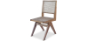 Buy Cannage Dining Chair, Bali Boho Style, Rattan and Teak Wood - Ruye Natural 60474 - in the UK