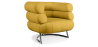 Buy Designer armchair - Faux leather upholstery - Biven Pastel yellow 16500 in the United Kingdom