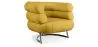Buy Designer armchair - Faux leather upholstery - Biven Pastel yellow 16500 home delivery