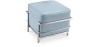 Buy SQUAR Footrest (Ottoman) - Faux Leather Pastel blue 55762 in the United Kingdom