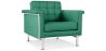 Buy Armchair Trendy - Faux Leather Turquoise 13180 with a guarantee