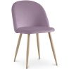 Buy Dining Chair - Velvet Upholstered - Scandinavian Style - Bennett Pink 59990 - in the UK