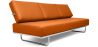 Buy Sofa Bed SQUAR (Convertible) - Faux Leather Orange 14621 home delivery