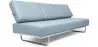 Buy Sofa Bed SQUAR (Convertible) - Faux Leather Pastel blue 14621 - prices