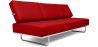 Buy Sofa Bed SQUAR (Convertible) - Faux Leather Red 14621 - in the UK