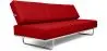 Buy Sofa Bed SQUAR (Convertible) - Faux Leather Red 14621 - in the UK
