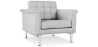 Buy Armchair Trendy - Faux Leather Light grey 13180 in the United Kingdom