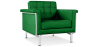Buy Armchair Trendy - Faux Leather Dark green 13180 with a guarantee