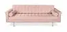 Buy Design Sofa Trendy (3 seats) - Faux Leather Pastel pink 13259 - prices
