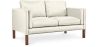 Buy Design Sofa 2332 (2 seats) - Faux Leather Ivory 13921 in the United Kingdom