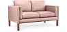 Buy Design Sofa 2332 (2 seats) - Faux Leather Pastel pink 13921 - in the UK