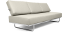 Buy Sofa Bed SQUAR (Convertible) - Faux Leather Ivory 14621 - in the UK