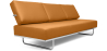 Buy Sofa Bed SQUAR (Convertible) - Faux Leather Pastel orange 14621 with a guarantee