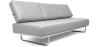 Buy Sofa Bed SQUAR (Convertible) - Faux Leather Light grey 14621 - in the UK