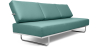 Buy Sofa Bed SQUAR (Convertible) - Faux Leather Pastel green 14621 in the United Kingdom