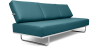Buy Sofa Bed SQUAR (Convertible) - Faux Leather Blue 14621 - in the UK