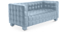 Buy Design Sofa Lukus (2 seats) - Faux Leather Light blue 13252 at MyFaktory