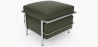 Buy SQUAR Footrest (Ottoman) - Faux Leather Olive 13418 - in the UK