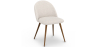 Buy Dining Chair - Upholstered in Bouclé Fabric - Scandinavian - Bennett White 60480 - in the UK