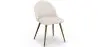 Buy Dining Chair - Upholstered in Bouclé Fabric - Scandinavian - Bennett White 60480 - in the UK