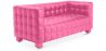 Buy Design Sofa Lukus (2 seats) - Faux Leather Pink 13252 in the United Kingdom