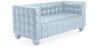 Buy Design Sofa Lukus (2 seats) - Faux Leather Pastel blue 13252 home delivery