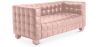 Buy Design Sofa Lukus (2 seats) - Faux Leather Pastel pink 13252 in the United Kingdom