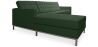 Buy Design Corner Sofa Kanel - Left Angle - Faux Leather Green 15184 with a guarantee