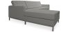 Buy Design Corner Sofa Kanel - Left Angle - Faux Leather Grey 15184 - in the UK