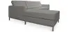 Buy Design Corner Sofa Kanel - Left Angle - Faux Leather Grey 15184 - in the UK