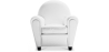 Buy Club Armchair - Faux Leather White 54286 in the United Kingdom